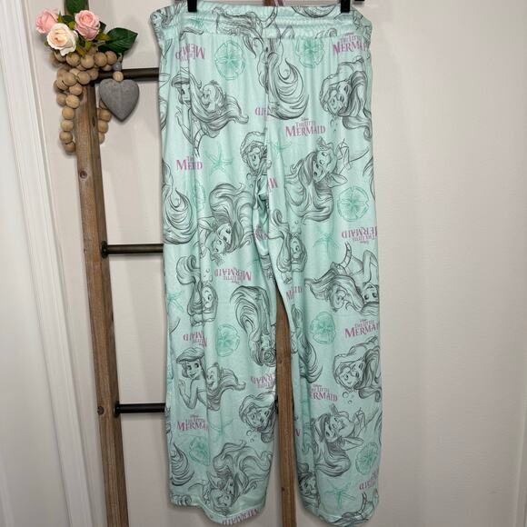 Disney Princess Little Mermaid Pajama Bottoms Size X Large - Picture 4 of 9